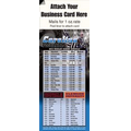 Magnetic Business Card Sports Schedule/ Football